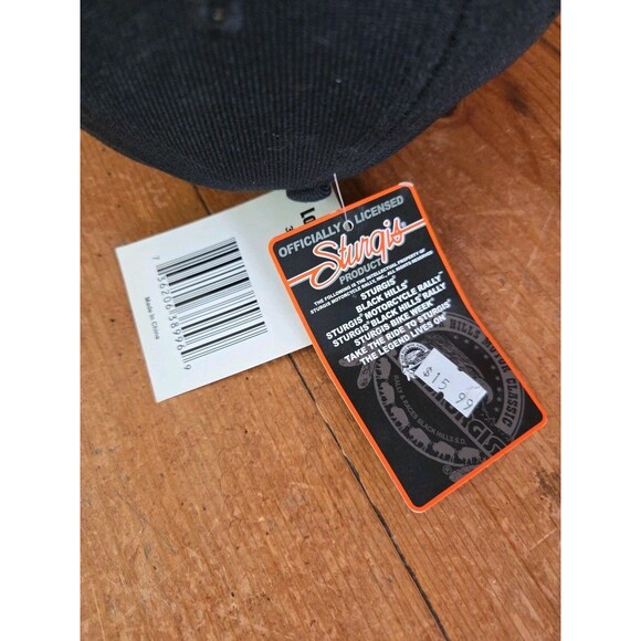 2016 76th Sturgis Black Baseball Cap Motorcycle Rally Official Licensed Hat - Picture 9 of 9